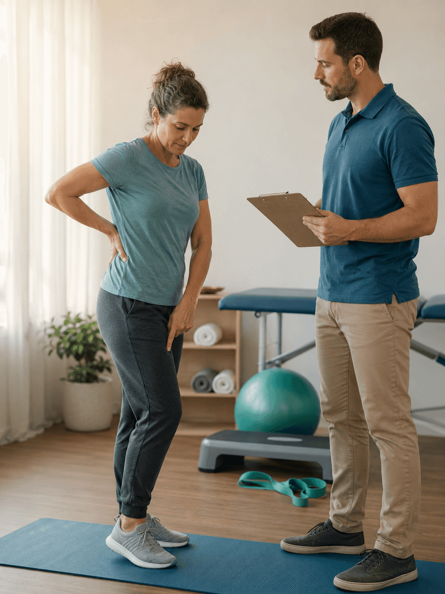 Sciatica, walking and exercise in Terrebonne: progress without worsening