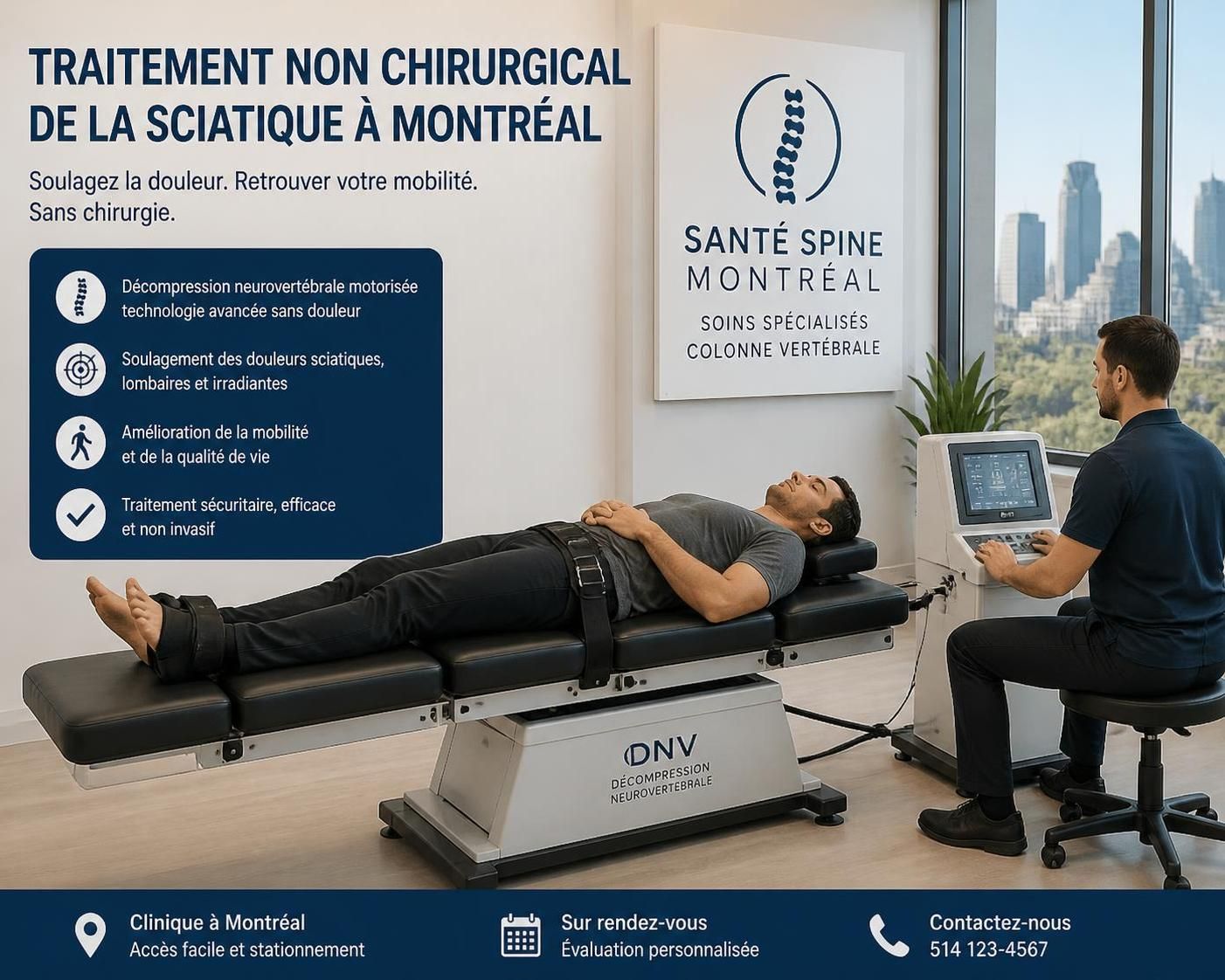 découvrez comment une hernie discale peut entraîner la sciatique à montréal, ses causes, symptômes et options de traitement pour un soulagement efficace.