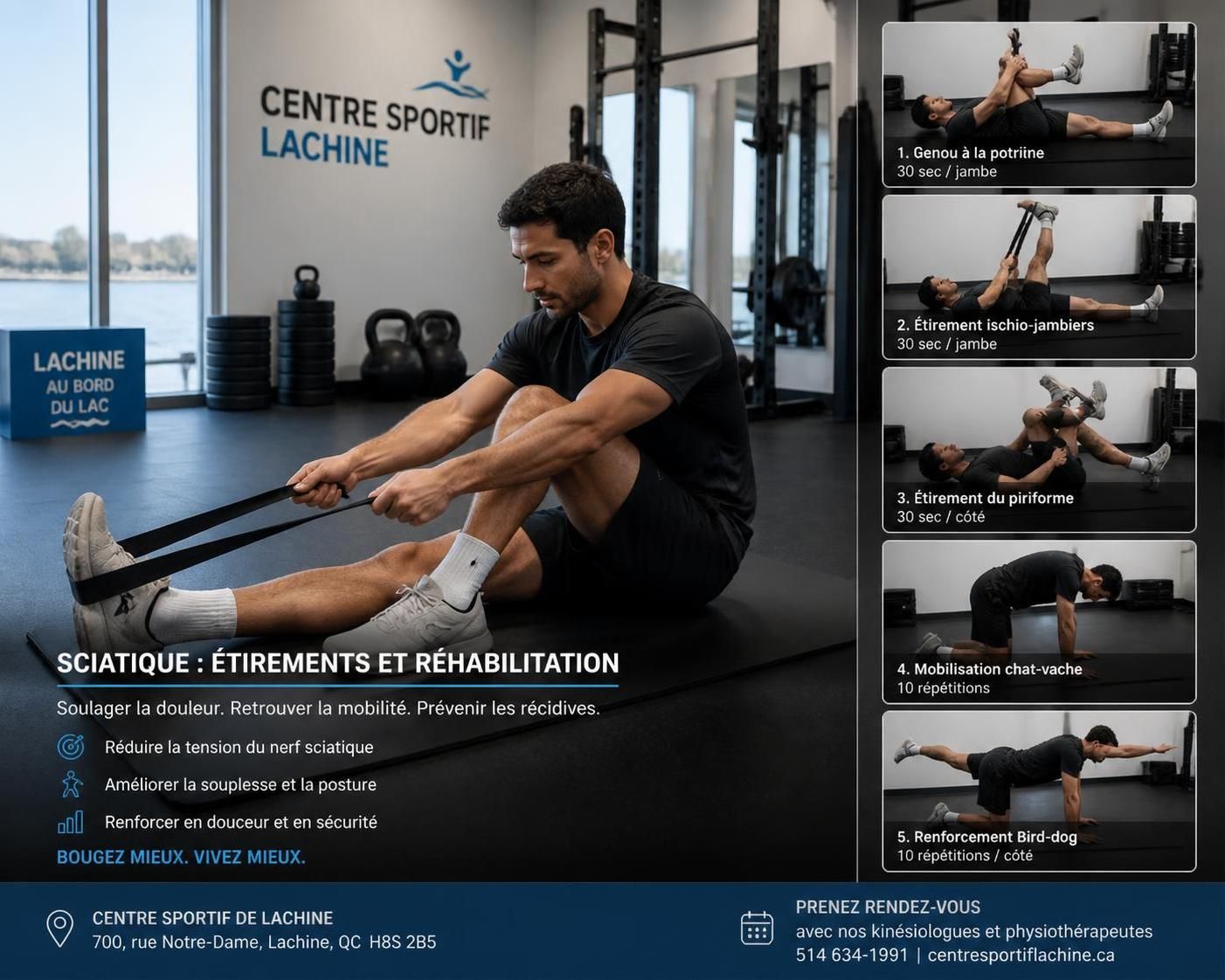 découvrez les précautions essentielles pour les sportifs de lachine afin de pratiquer le sport en toute sécurité malgré une sciatique.