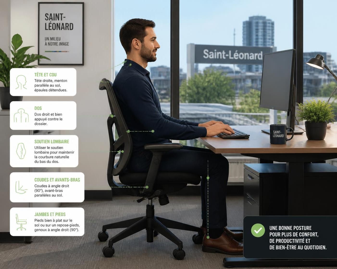 découvrez des astuces efficaces pour soulager la douleur de sciatique liée au travail de bureau à saint-léonard et améliorer votre confort au quotidien.