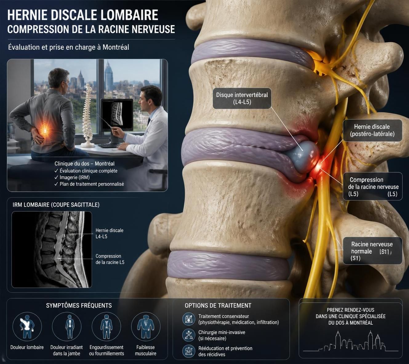 critères et démarches pour la sélection des patients éligibles à la décompression lombaire motorisée à montréal, visant à améliorer le traitement des douleurs lombaires.