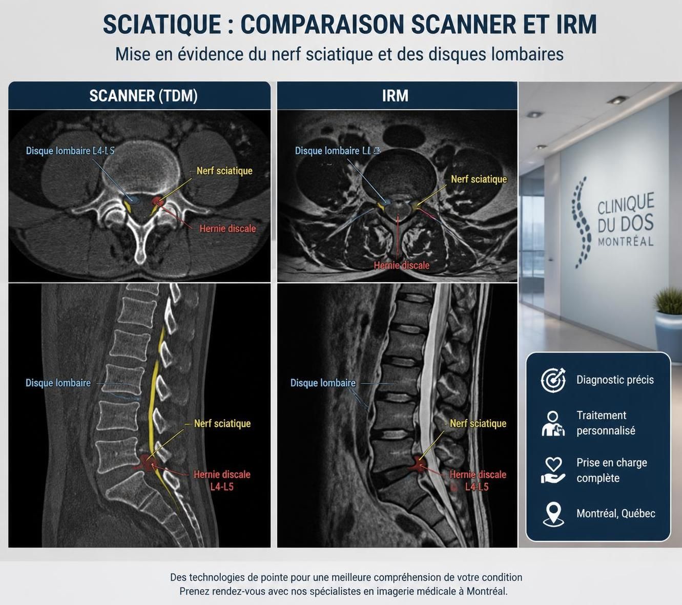 découvrez comment l'irm joue un rôle essentiel dans le diagnostic précis de la sciatique à rosemont–la petite-patrie, facilitant un traitement adapté et efficace.