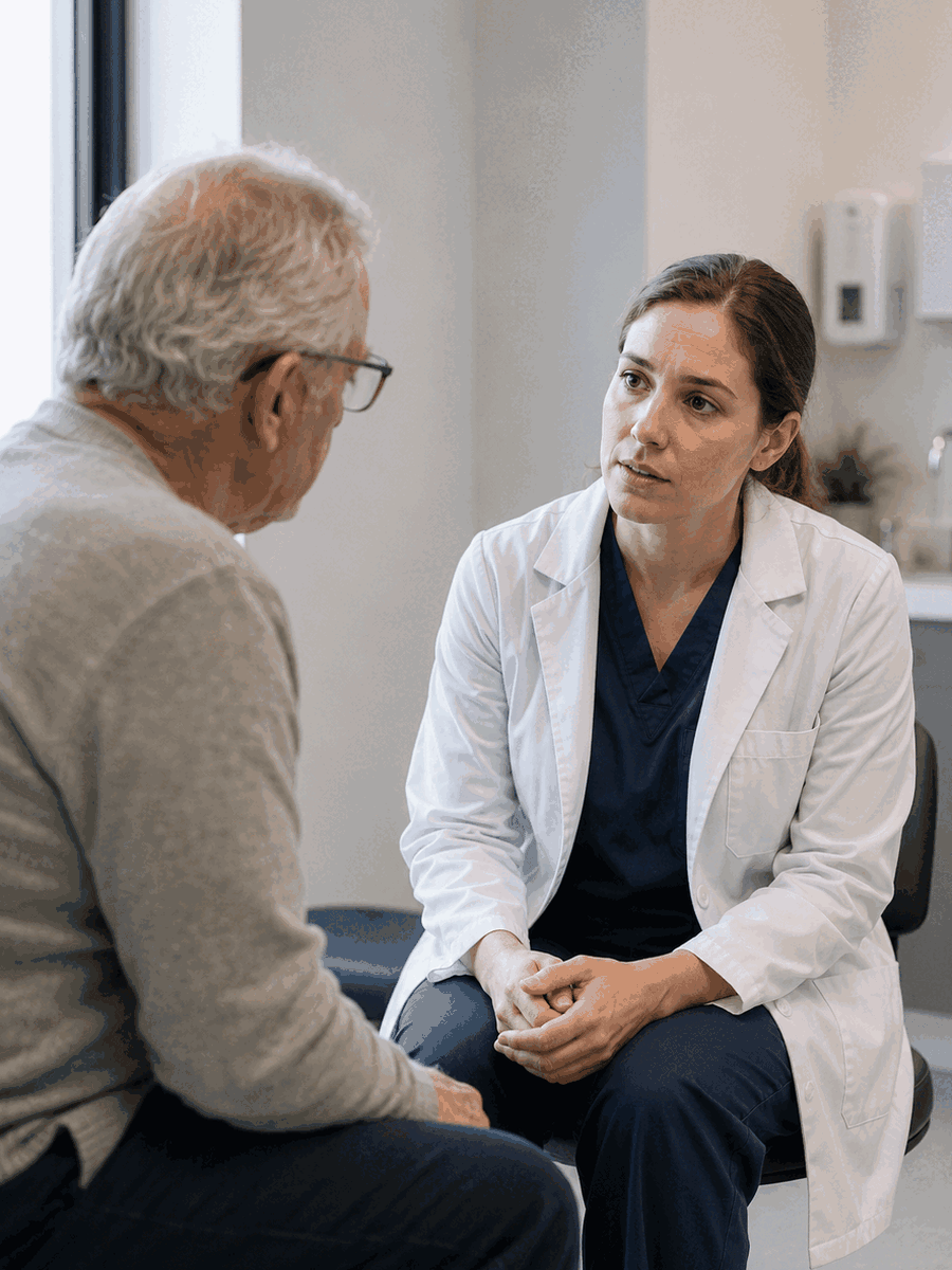 Discopathie avec radiculopathie cervicale : douleur, engourdissement et faiblesse