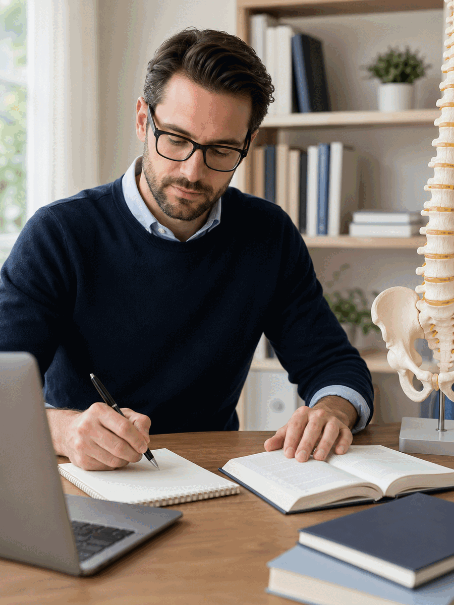 Disc space narrowing assessment in Montreal: examination and imaging