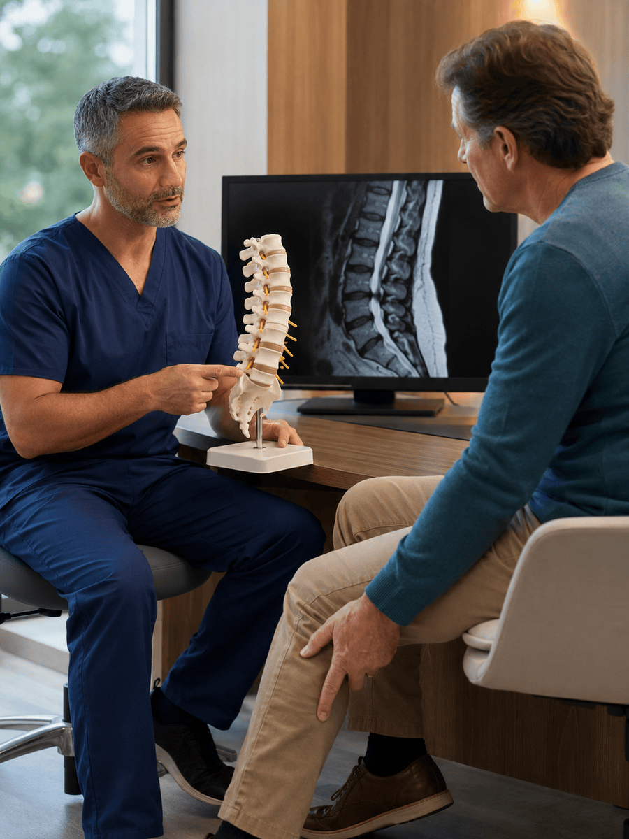 Cervical disc herniation in Montreal: arm pain and treatment