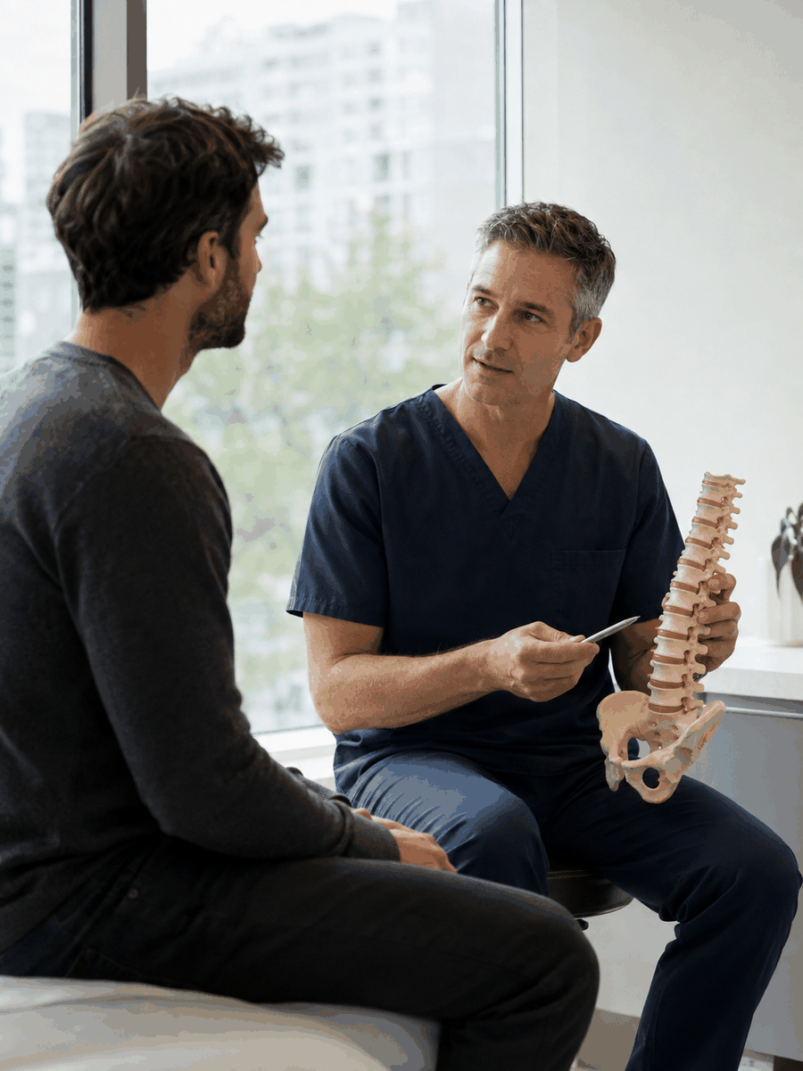 Disc herniation with numbness or weakness in Terrebonne