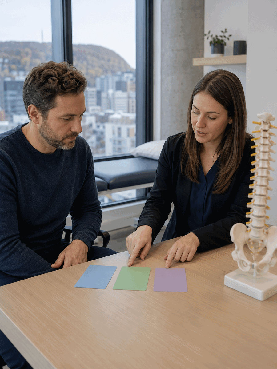 Pincement discal lombaire à Montréal : symptômes et traitement