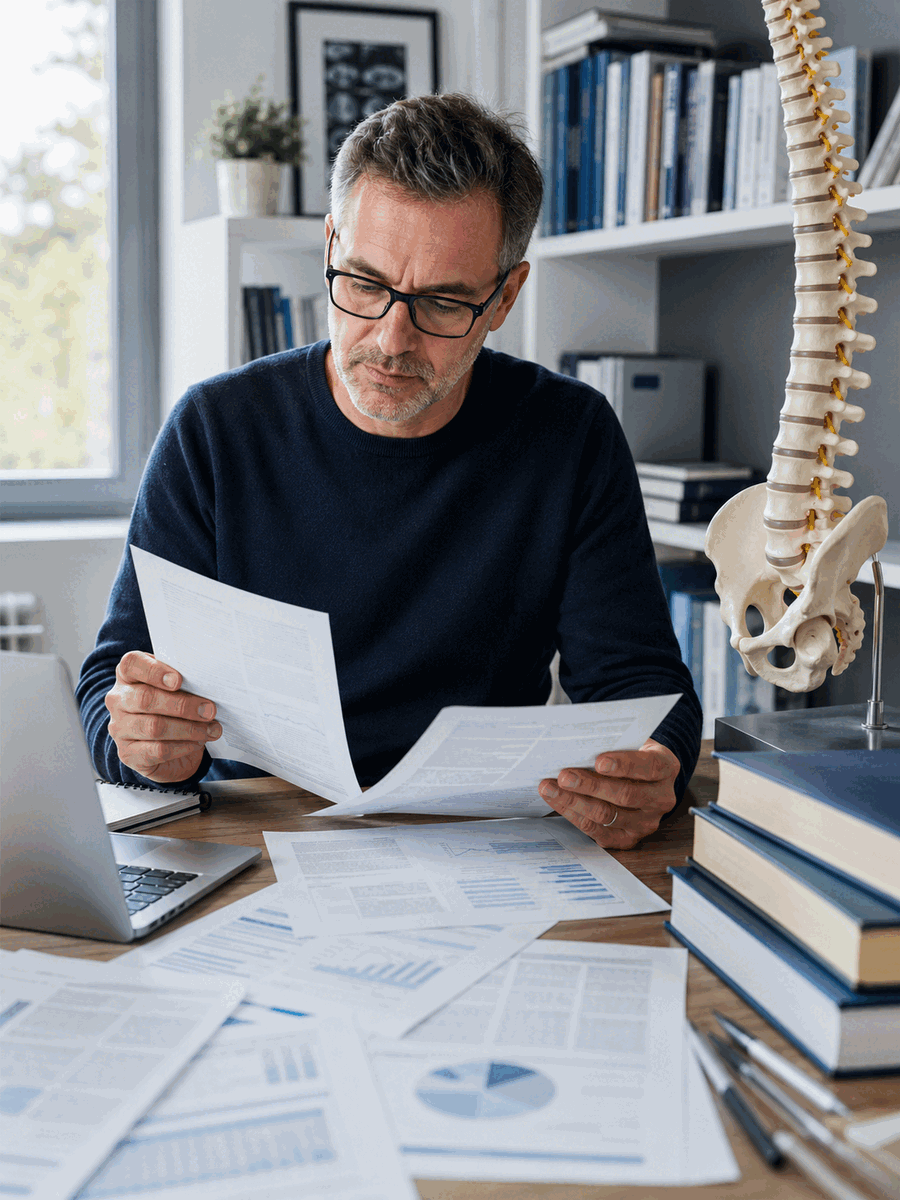 Disc protrusion, numbness and weakness in Montreal
