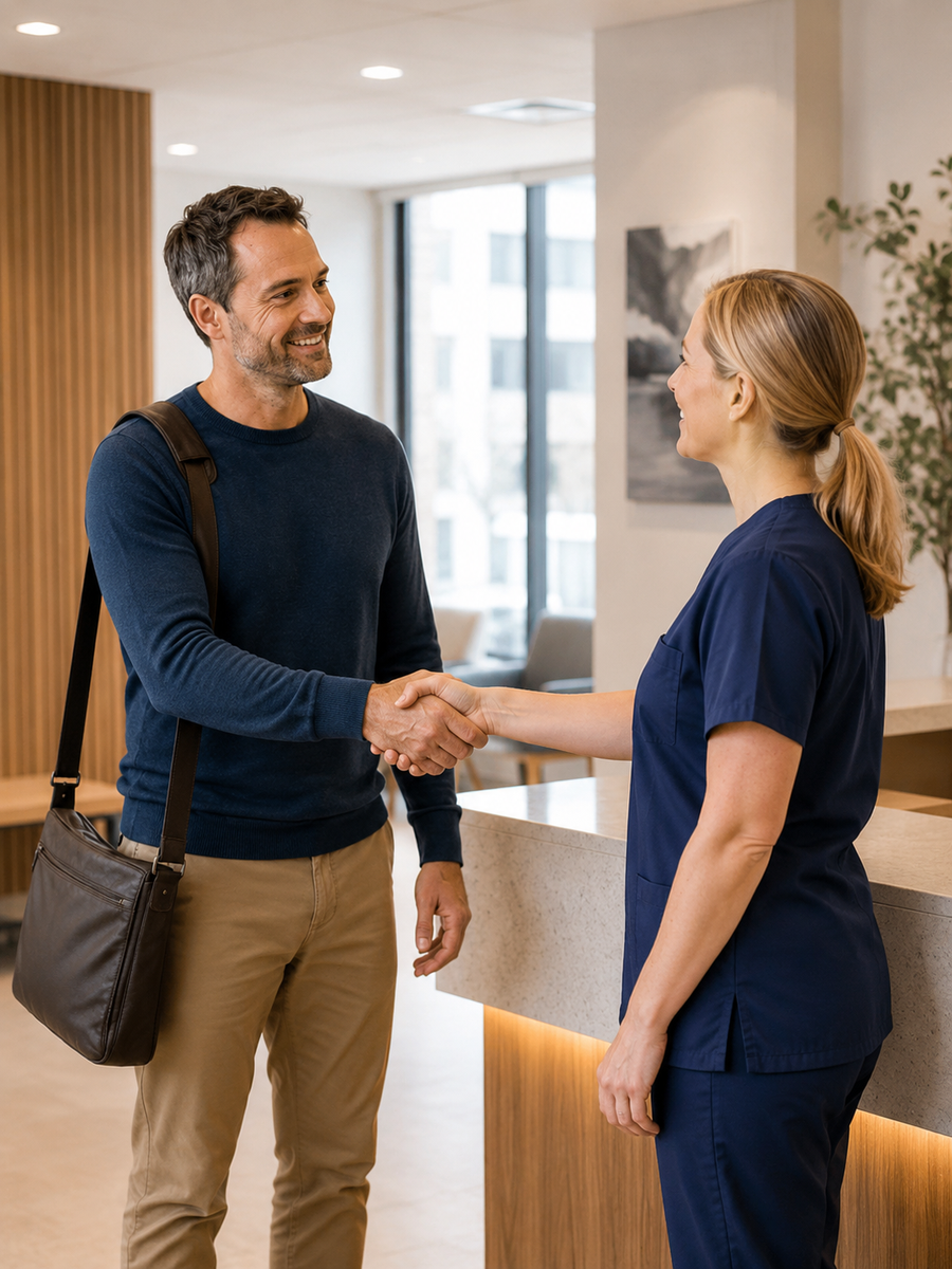 Administrative follow-up after a spinal health consultation