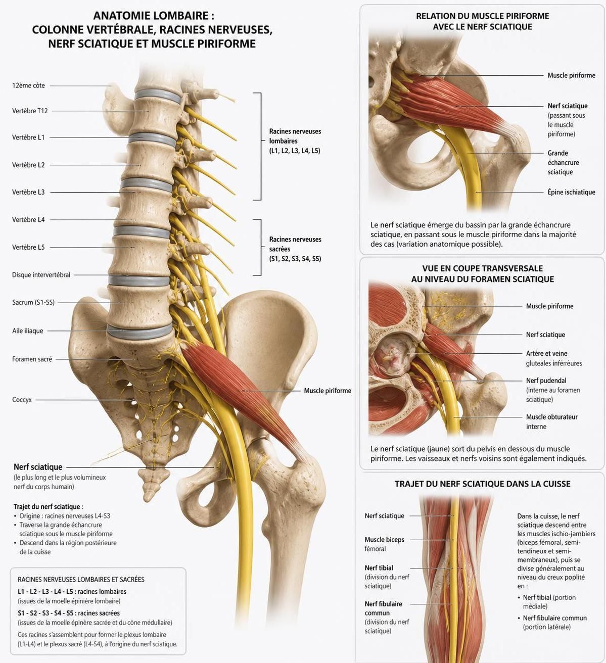 découvrez les différences clés entre la sciatique et le syndrome du piriforme à côte-des-neiges, incluant symptômes, causes et traitements adaptés pour un soulagement efficace.